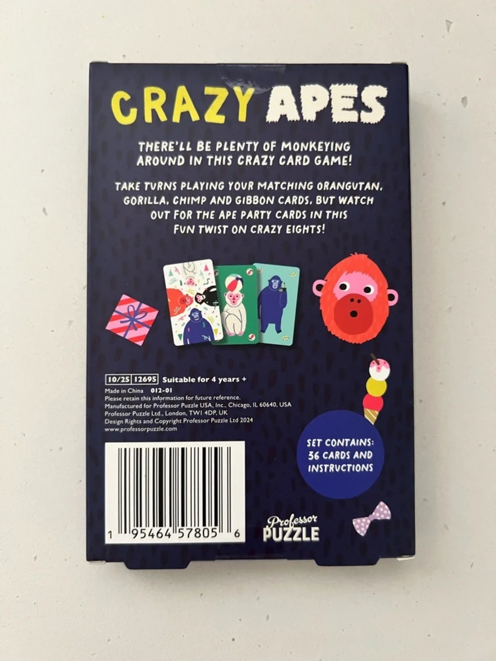 NEW Professor Puzzle Go Farm & Crazy Apes Card Game Bundle Family Travel Games